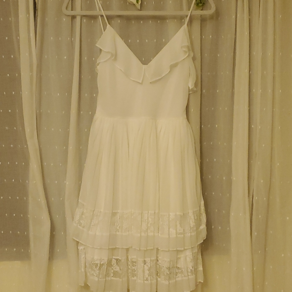 NWOT French Connection Pleated Chiffon Dress